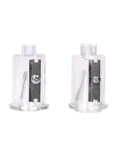 Sacapuntas q-connect kf14568 electrico de sobremesa cable usb/4 pilas aa afila cuchilla diametros de 6 a 12mm dos usos