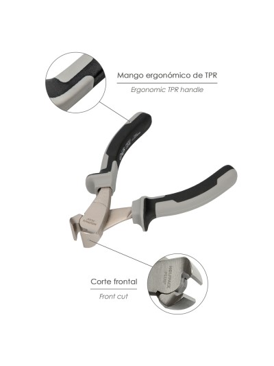 Alicates Corte Frontal 150 mm. Acero Cromo Vanadio DIN-ISO 5748  Pelacables, Corta Cables, Pelador Cables