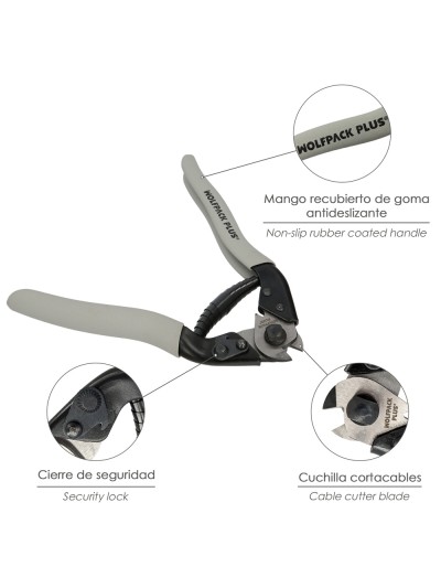 Cortacables 190 mm. Acero Corta Cables, Pelador Cables, Cortador De Cables.