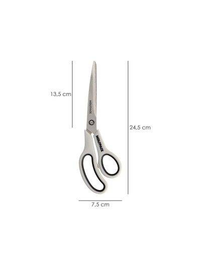 Tijeras Multiuso Acero Inoxidable 9,5" / 240 mm. Hojas Acero Inoxidable, Mango Comodo y Suave