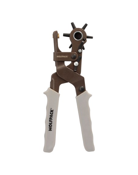 Sacabocados Estrella Industrial 225 mm. Agujeros de Ø 2,0 a 4.5 mm. Alicates Agujeros, Perforador Cuero, Alicates Cinturones,