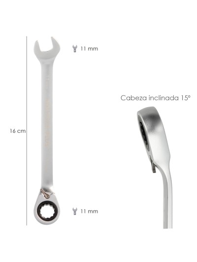 Llave Combinada Con Carraca 11 mm. DIN 3113