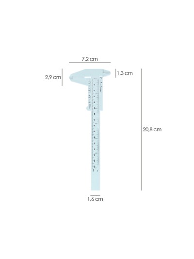 Calibre Plastico 150mm.