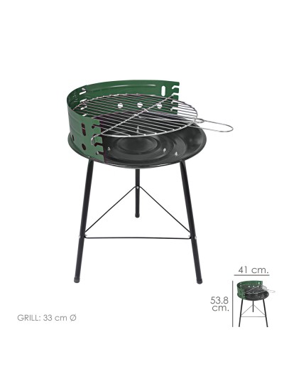 Barbacoa  Saturnia "Cocinero" Redonda 41x39.5x53.8 (Alt.) cm.
