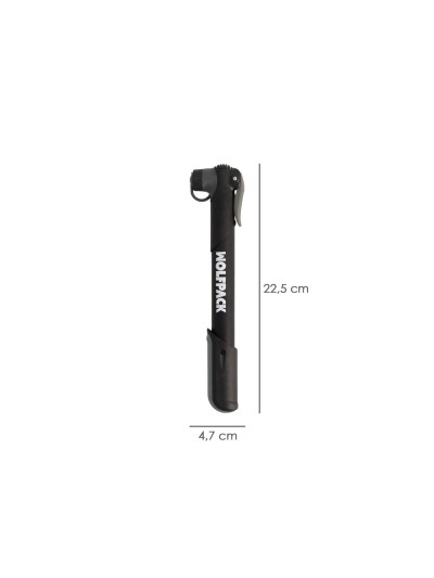 Bomba Para Bicicletas, Inflador Para Bicicleta, Bomba Patinete. Valvulas Schrader, Dunlop y Presta 8 Bares, Con soporte Bici