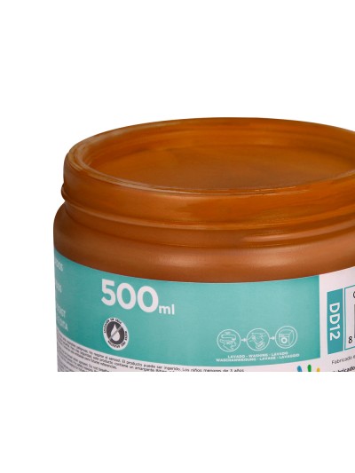 Pintura dedos liderpapel marron tarrina de 500 cc