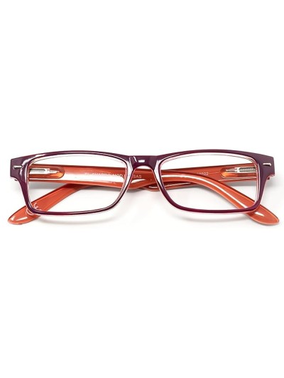 Gafas Lectura Kansas Morado / Naranja. Aumento +1,5 Gafas De Vista, Gafas De Aumento, Gafas Visión Borrosa