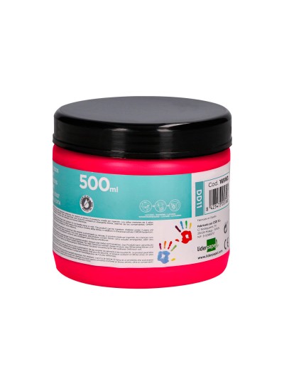 Pintura dedos liderpapel magenta tarrina de 500 cc