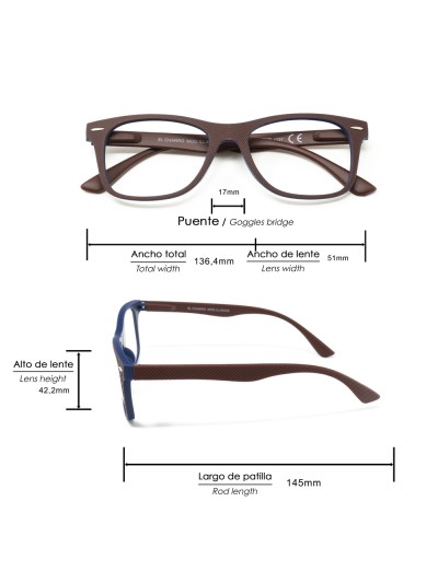 Gafas Lectura Illinois Rojas Aumento +1,5 Gafas De Vista, Gafas De Aumento, Gafas Visión Borrosa