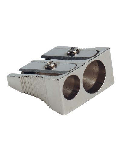 Sacapuntas q-connect metalico 2 usos cuña