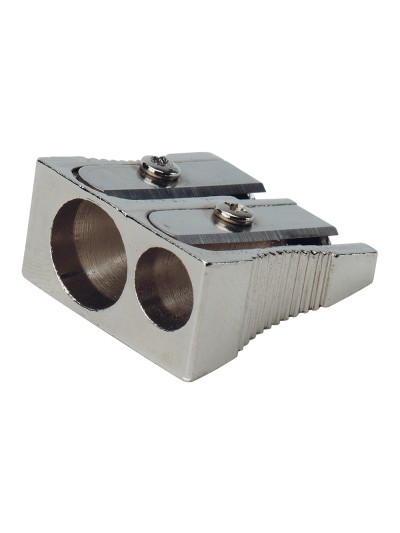 Sacapuntas q-connect metalico 2 usos cuña