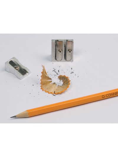 Sacapuntas q-connect metalico 2 usos cuña