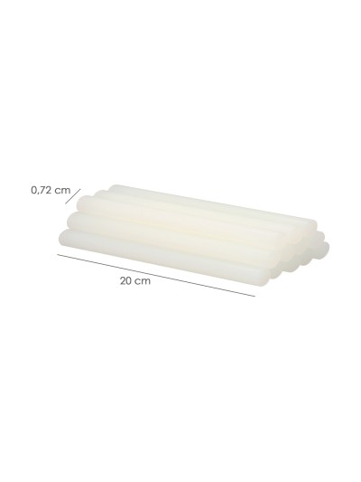 Barras De Pegamento Caliente Ø 7,2 mm. bolsa De 500 Gramos. Barras Silicona, Pegamento Pistola Termofusible, Silicona Pistola
