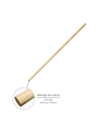 Mango Madera Para Cepillo Barrendero Para Garra. 1200 x Ø 28 mm.