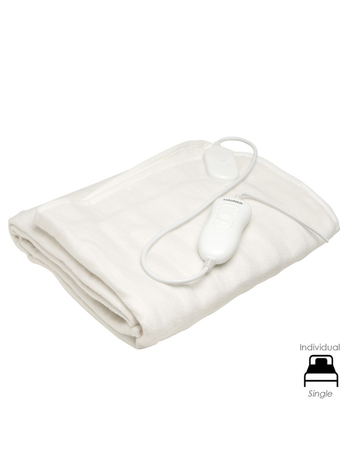 Calientacamas Electrico Individual 150x80 cm. 60 Watt. 3 Niveles De Temperatura. Lavable
