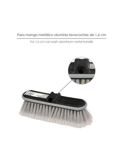 Cepillo Lavacoches Grande Extra Suave 28x9,5 cm. Protector De Goma. Limpieza De Coches, Camiones, Motos, Furgonetas