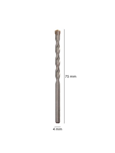 Broca Widia Piedra / Hormigón Ø 4 mm. Din 8039 Punta de Tungsteno.