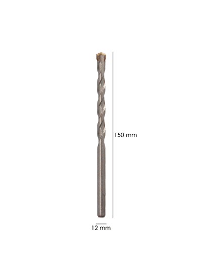 Broca Widia Piedra / Hormigón Ø 12 mm. Din 8039 Punta de Tungsteno.