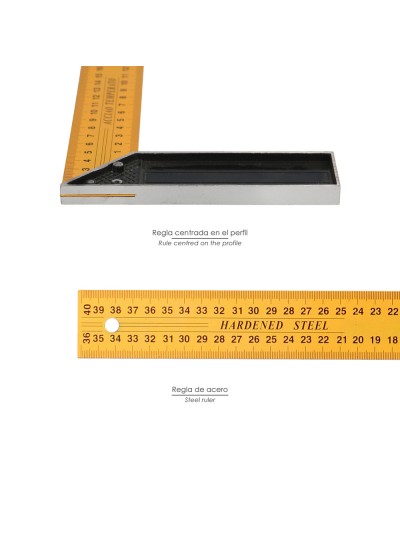 Escuadra Metalica 350 mm. Escuadra Carpintero, Escuadra Construcción,