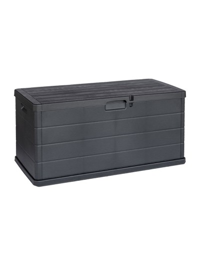 Baul Resina 118x59x57 (Alt.) cm. antracita Con Ruedas. Armario Jardin, Baul Jardin.