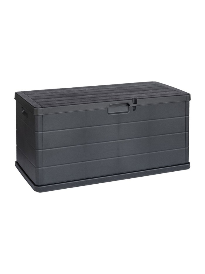 Baul Resina 118x59x57 (Alt.) cm. antracita Con Ruedas. Armario Jardin, Baul Jardin.
