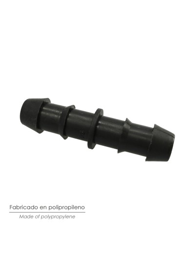 Enlace Simple Para Tuberias Goteo Ø 16 mm. (Bolsa 100 Piezas) Riego Por Goteo, Microaspersión, Riego Por Nebulizacion