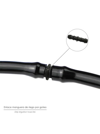 Enlace Simple Para Tuberias Goteo Ø 16 mm. (Bolsa 100 Piezas) Riego Por Goteo, Microaspersión, Riego Por Nebulizacion