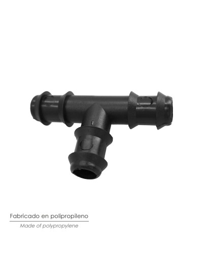 Te Simple Para Tuberias Goteo Ø 16 mm. (Bolsa 100 Piezas) Riego Por Goteo, Microaspersión, Riego Por Nebulizacion