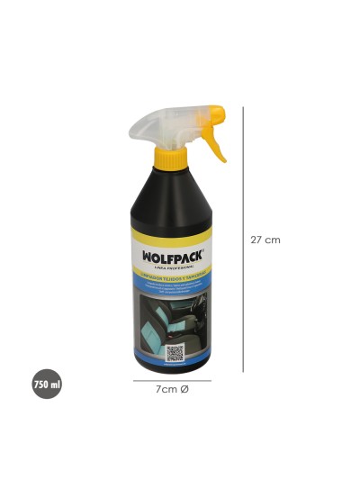 Limpiador Tejidos y Tapicerias Coches y Hogar 750 Ml. Limpiador Sillas, Limpiador Textil, Limpiador De Tapiceria,