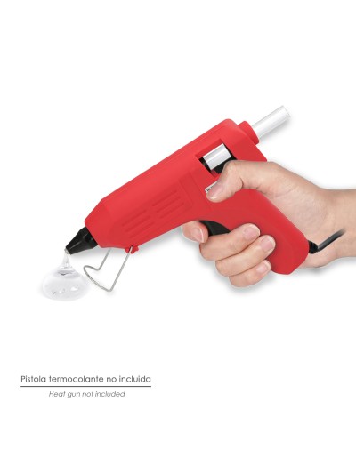 Barras De Pegamento Caliente Ø 7,2 mm. Blister 12 Unidades. Barras Silicona, Pegamento Pistola Termofusible, Silicona Pistola