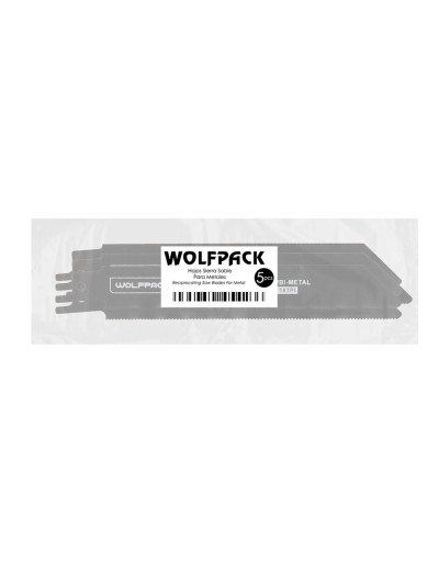 Hoja Sierra Sable Para Metales 152 mm. 18 Tpi. 5 Piezas. Sierra Hierro Aluminio, Cobre, Plastico