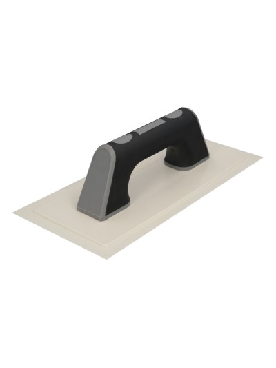 Llana / Talocha Con Mango de Plastico ABS Borde Flexible. Especial Lechadas. Base 280x140 mm. Mango Ligero y Ergonomico