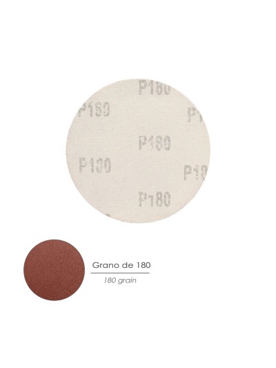 Lija Recambio Velcro Para Amoladora Ø 180 mm. grano 180 (10 Piezas)