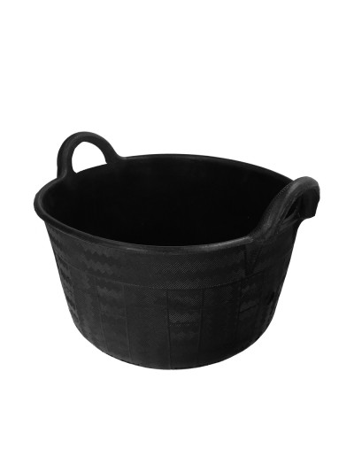Espuerta Goma Carbonera 30 Litros Con Asas Base y Laterales Reforzado. Espesor 1 cm. Espuerta Obra, Cubo Goma Obra