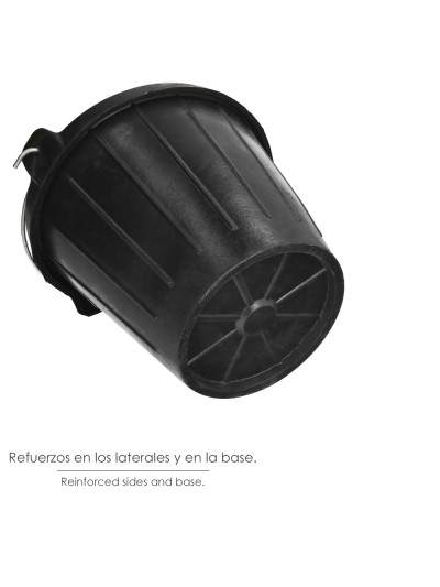 Cubo Obra Industrial Goma 10 Litros Con Pico Vertedor. Base y Laterales Reforzado. Espesor 1 cm. Espuerta Obra, Cubo Goma Obra