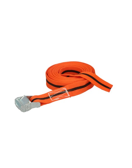 Cinta De Amarre Con Trinquete 5 metros x 38 mm. Trinquete Metalico Automatico, Cincha, Eslinga Mercancia, Correa Sujeción