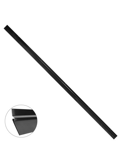 Burlete Para Puertas De Garaje Aluminio Negro Con Goma 2,5 m. Perfil Bajo Cochera Cepillo De Puerta, Burlete Garaje