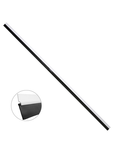Burlete Para Puertas De Garaje Aluminio Blanco Con Goma 2,5 m. Perfil Bajo Cochera Cepillo De Puerta, Burlete Garaje