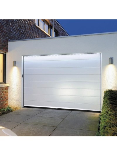 Burlete Para Puertas De Garaje Aluminio Blanco Con Goma 2,5 m. Perfil Bajo Cochera Cepillo De Puerta, Burlete Garaje