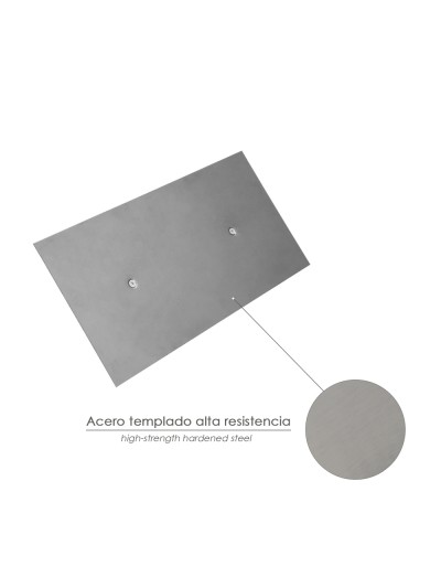 Llana Profesional Acero Mango Polipropileno Acabado Liso 300x150 mm.
