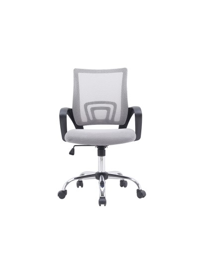Silla q-connect oficina siena malla base metalica alt max 1000 anc 560 prof 570 ruedas premium color blanco gris
