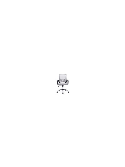 Silla q-connect oficina siena malla base metalica alt max 1000 anc 560 prof 570 ruedas premium color blanco gris