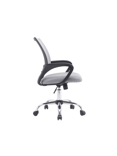 Silla q-connect oficina siena malla base metalica alt max 1000 anc 560 prof 570 ruedas premium color blanco gris