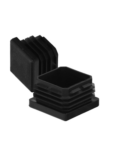 Contera Interior Plastico Cuadrada 40x40 mm. Color Negro. Bolsa 100 Unidades. Contera Mesa, Silla, Muebles, Estanteria