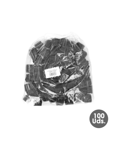 Contera Interior Plastico Cuadrada 40x40 mm. Color Negro. Bolsa 100 Unidades. Contera Mesa, Silla, Muebles, Estanteria
