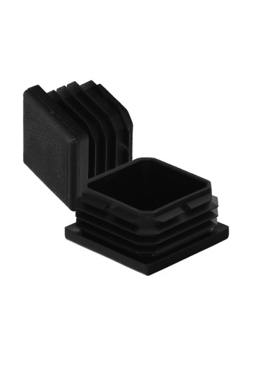 Contera Interior Plastico Cuadrada 50x50 mm. Color Negro. Bolsa 100 Unidades. Contera Mesa, Silla, Muebles, Estanteria