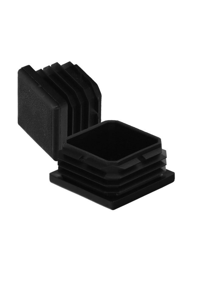 Contera Interior Plastico Cuadrada 50x50 mm. Color Negro. Bolsa 100 Unidades. Contera Mesa, Silla, Muebles, Estanteria