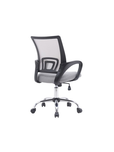 Silla q-connect oficina siena malla base metalica alt max 1000 anc 560 prof 570 ruedas premium color blanco gris