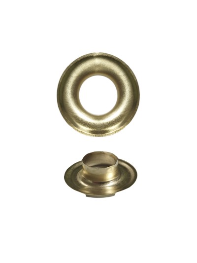 Ojetes / Ojales Metalicos Grandes Para Lona Ø Interior 10 mm. (Bolsa 100 Unidades)