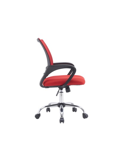 Silla q-connect oficina siena malla base metalica alt max 1000 anc 560 prof 570 ruedas premium color negro rojo